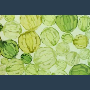 perle facet plast ass st r40 g  symfoni grn