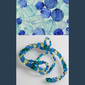 perle facet plast ass str 40 g  symfoni bl