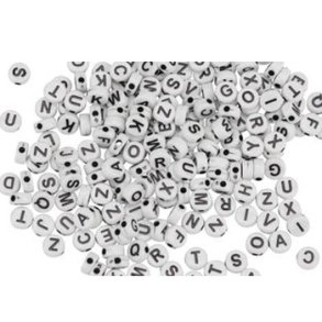 Plastperler ABC 7mm cs50 g