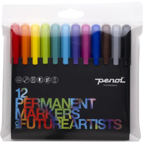 Penolpermanent markers 12 ass