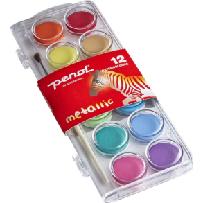 Pernol vandfarver 12 ass metallic