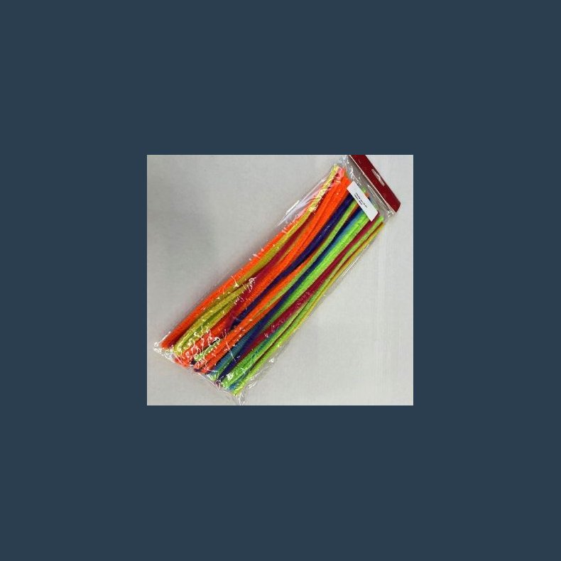 Chenille ass neonl 50 stk