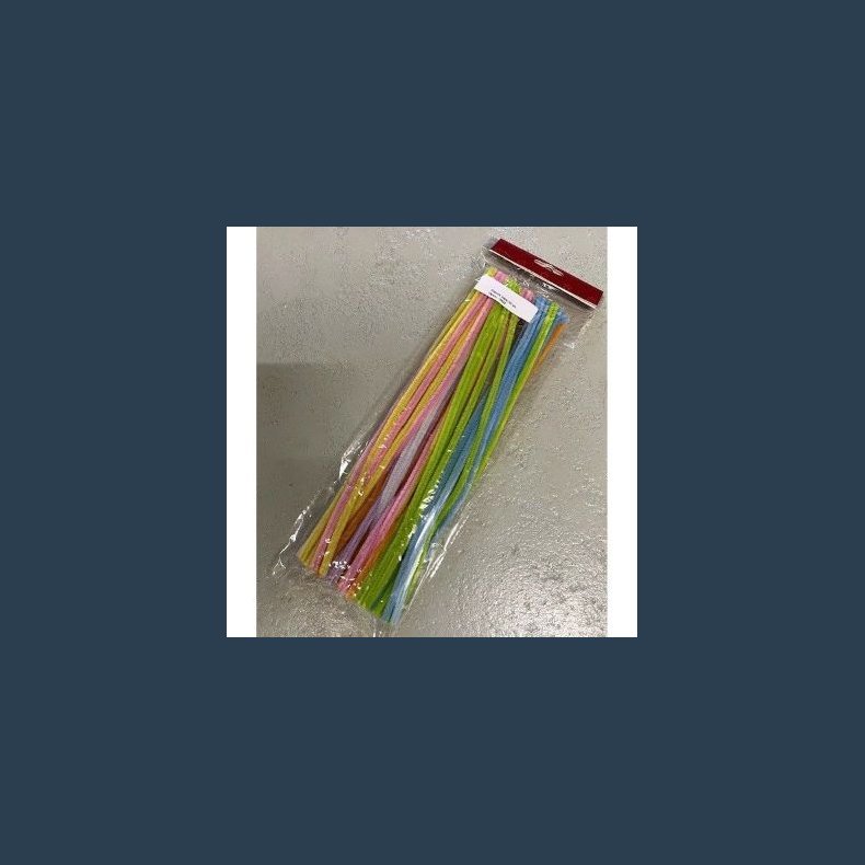 Chenille ass pastel 50 stk