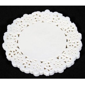 Kageservietter 50 stk 12,5 cm Hvid