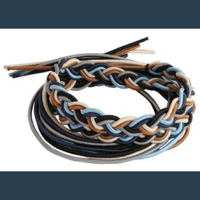 Elastik 6 X 1 M 2mm natur farver