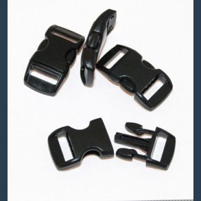 klikspnde 15 x 30 mm  11 mm sort 5 stk