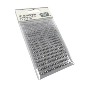 Rhinsten ass str ca 329 stk slv