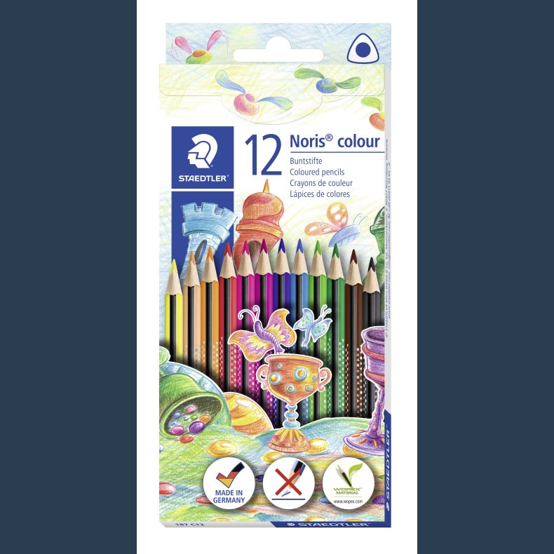 STAEDTLER  Noris Colour 12 ass  trekantede