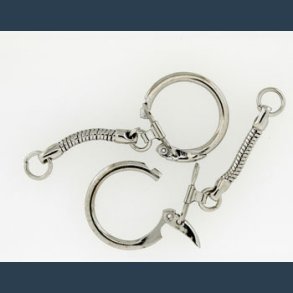 Nglering m/kde slv 5 stk