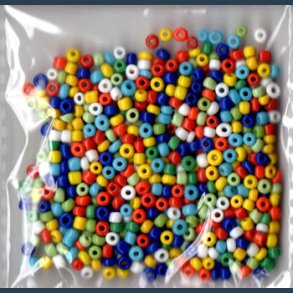 Glasperle/rocailles 2,5 mm ca 20g mix
