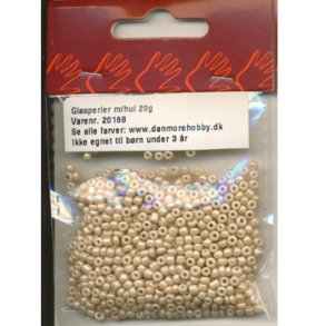 Glasperle/rocailles 2,5 mm ca 20g beige