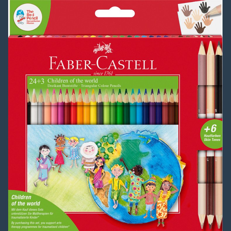 Faber Castell Children of the World Grip 20+ 3 TILBUD