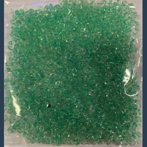 Glasperle/rocailles 2,5 mm ca 20g lys gr�n