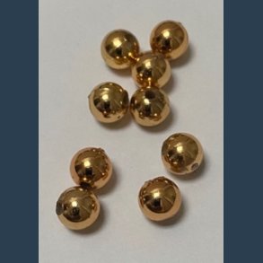 VOKSPERLE 8 mm 50 stk guld metallic