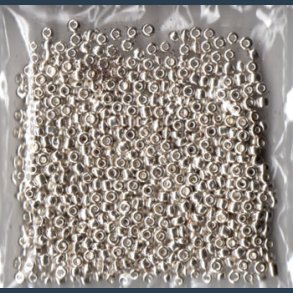 Glasperle/rocailles 2,5 mm ca 20g  s�lv