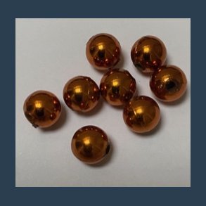 VOKSPERLE 12 mm 25 stk mrk guld metallic