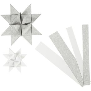 stjernestrimler 3 stk. 11,5 cm og 7 stk. 6,5 cm
