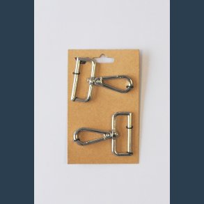 Karbinhage  38mm 2 stk slv