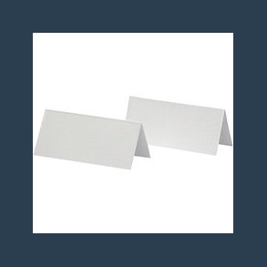 bordkort double 250g 9*4cm hvid