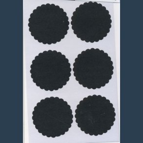 etiket til kridt 4,5 cm 12 stk