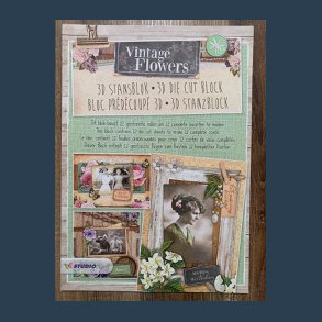Studiolight 3D blok nr 43 Vintage Flower