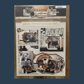 Studiolight 3D blok A4 Classic Gentlemen   nr 80