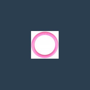 Plastring m. �bning Pink 65mm - 1 stk