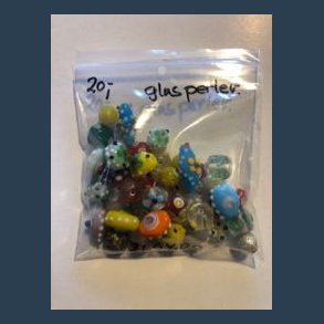 Hndlavet Glasperle 40-45 stk