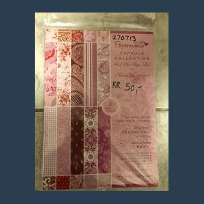 Designpapirblok A4 30 ark ass160 gram rosa nuancer syrefri