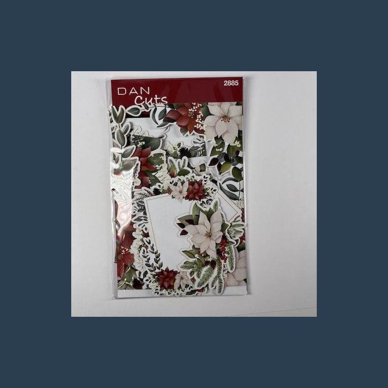 Dan cuts poinsettia label mm
