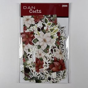 Dan cuts poinsettia label mm