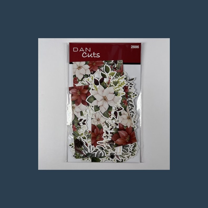 Dan cuts poinsettia label mm
