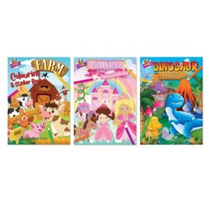 Malebog med stickers