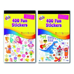 Stickers fun 400 stk ass