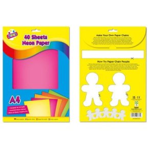 Kopipapir A4 40 ark ass neon