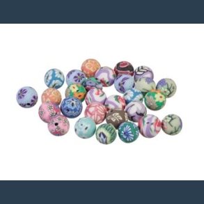 fimoperler 15 mm 15 stk ass