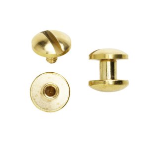 gevrskrue  10 mm dybde 5 mm 5 stk GULD