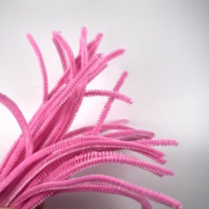 chenille 6mml 25stk.rosa