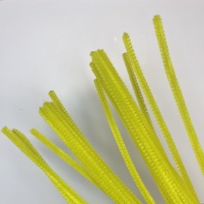 chenille 6mm gul 25stk.