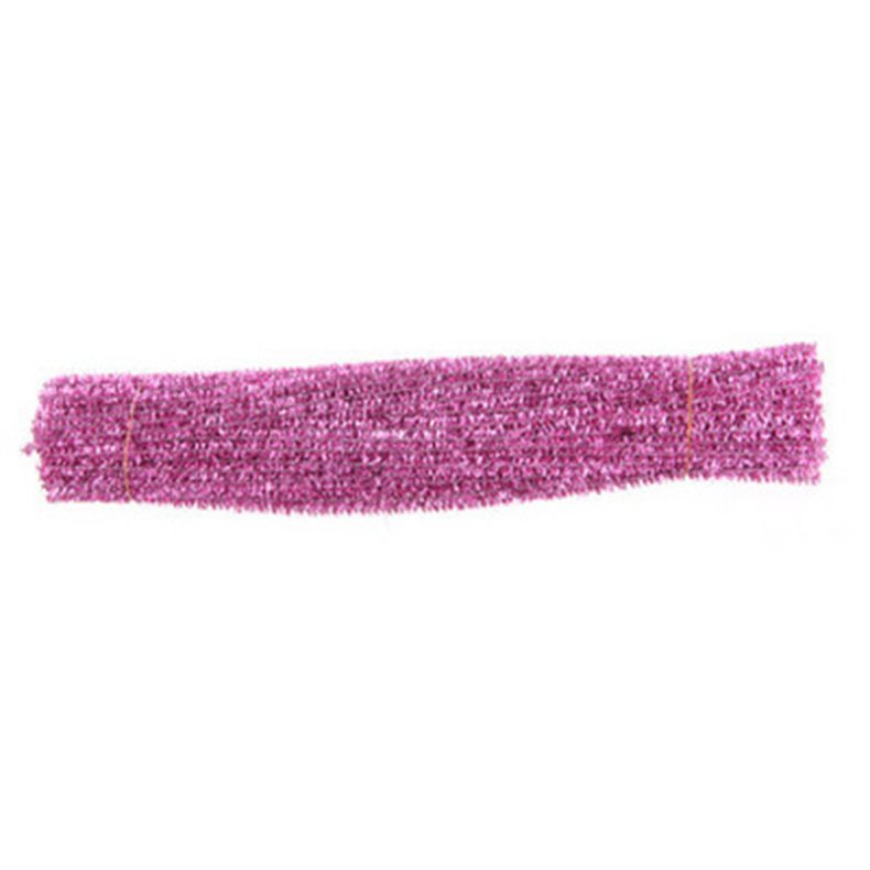 CHENILLE glitter lilla 9 mm  30 cm