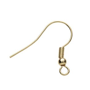 rering/fiskekrog guld 10 stk