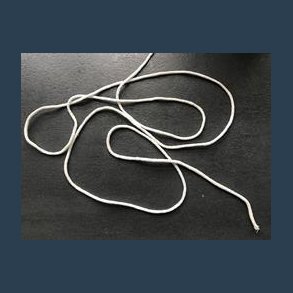 Rund bld elastik til masker 10 m HVID 4 mm