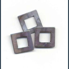 Perlemors ornament 5stk 23 mm AB black