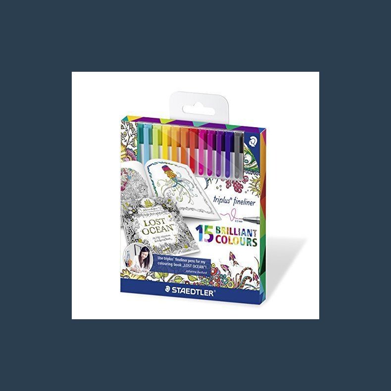 staedtler triplus fineliner 0,3mm 15 stk