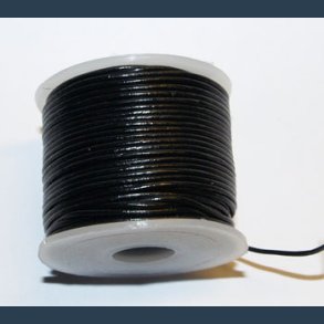 Ldersnre 1 m sort 1,5 mm