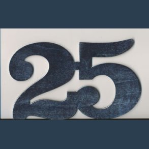 Tal 25 slvfarvet 15 X 25 cm tr