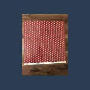 karton 5 ark 200 gr. 30,5 x 30,5 cm rd m fodbolde