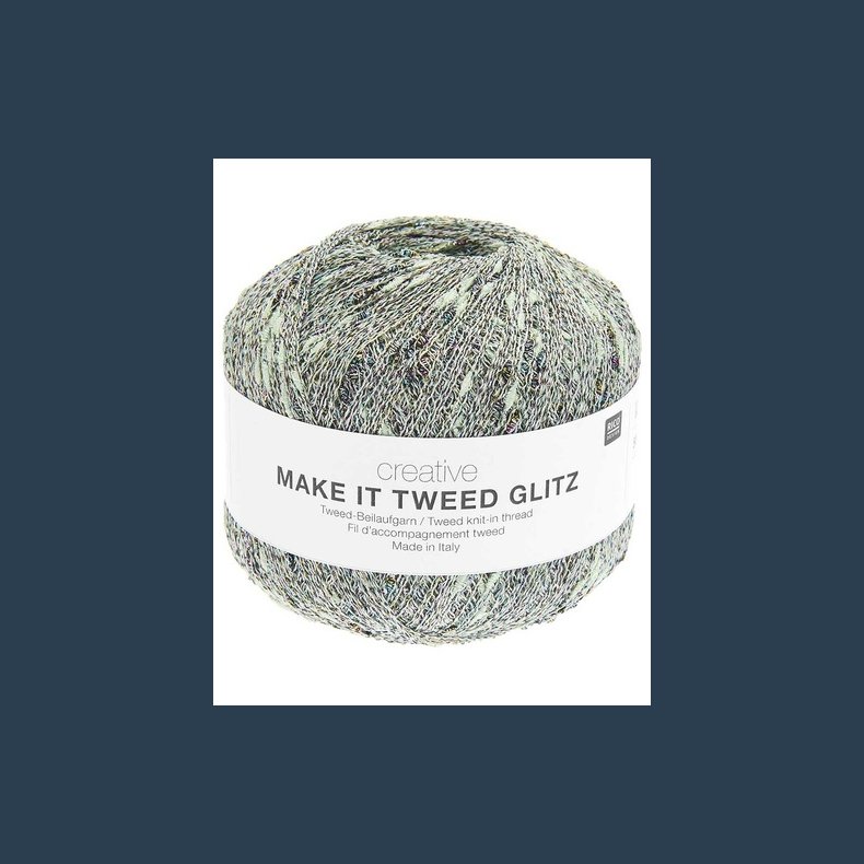 Creative makt it tweed glitz gr�nlig