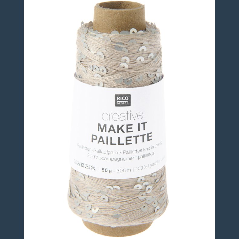 Creative make it pailette 50 g s�lv