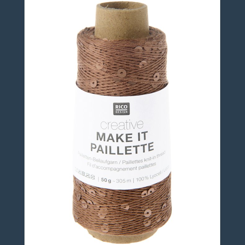 Creative make it pailette 50 g brun